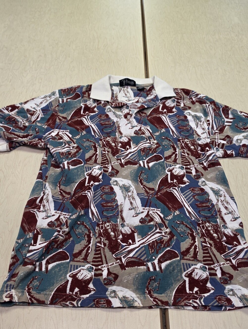 Players By Van Heusen Golf Polo Size Medium Vintage